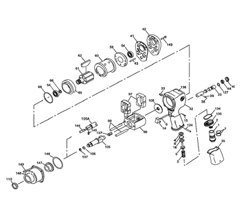 Part Location Diagram of KF134665 Chicago Pneumatic Plate-Front End